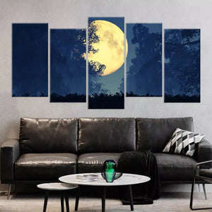 Radiant Full Moon Wall Art Canvas-Stunning Canvas Prints