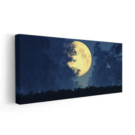 Radiant Full Moon Wall Art Canvas-Stunning Canvas Prints