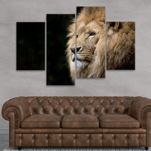 African Regal Lion Wall Art Canvas-Stunning Canvas Prints