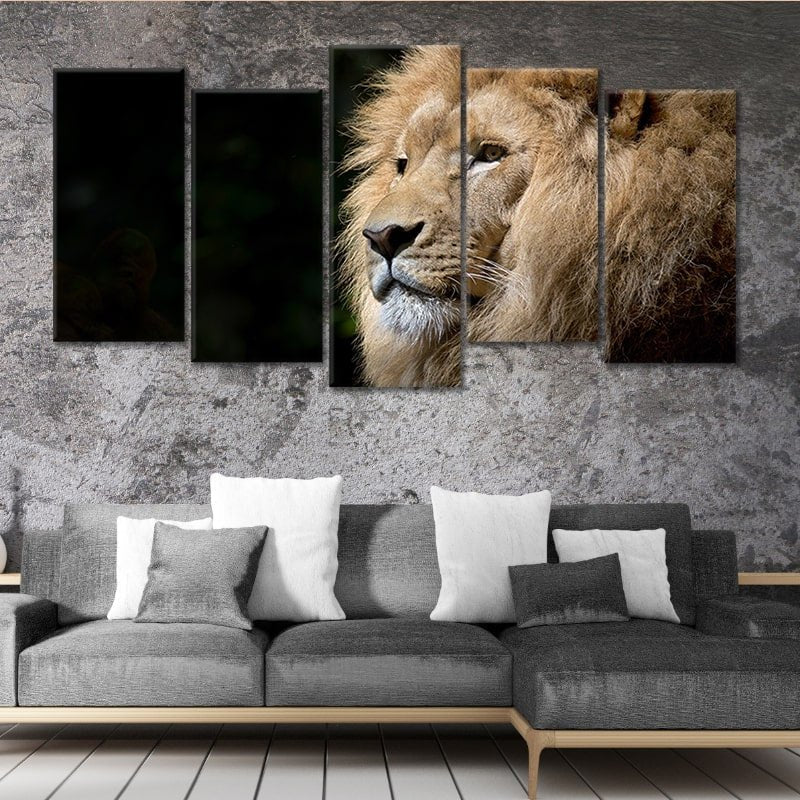 African Regal Lion Wall Art Canvas-Stunning Canvas Prints