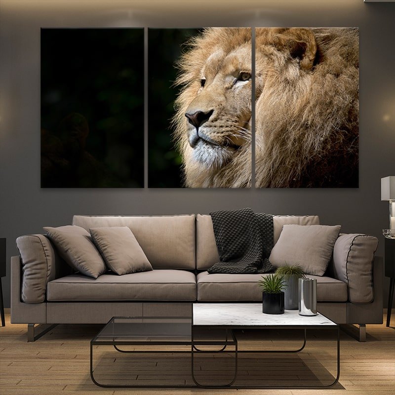 African Regal Lion Wall Art Canvas-Stunning Canvas Prints