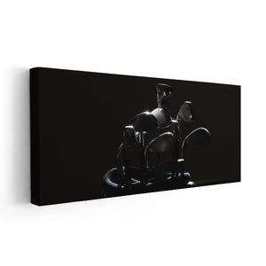 Black Golf Sets Wall Art Canvas Print-Stunning Canvas Prints