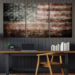 Large American Flag Wall Art Canvas Print-Stunning Canvas Prints