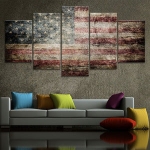 Large American Flag Wall Art Canvas Print-Stunning Canvas Prints