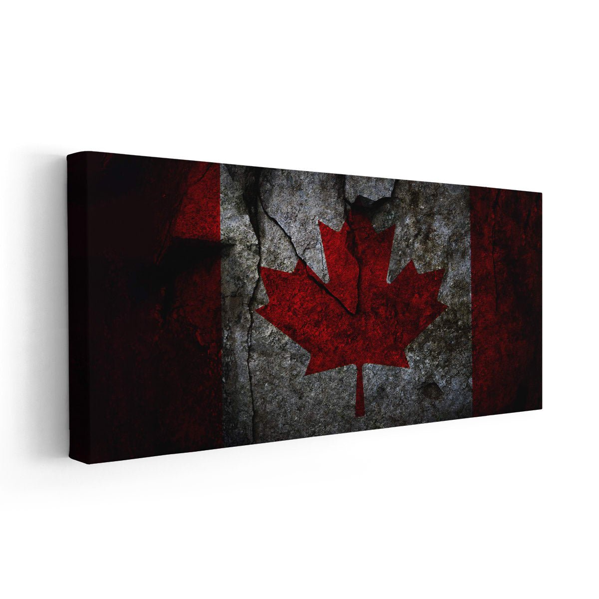 Grunge Canadian Flag Wall Art-Stunning Canvas Prints