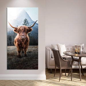 Hairy Highland Cow Wall Art Canvas-Stunning Canvas Prints