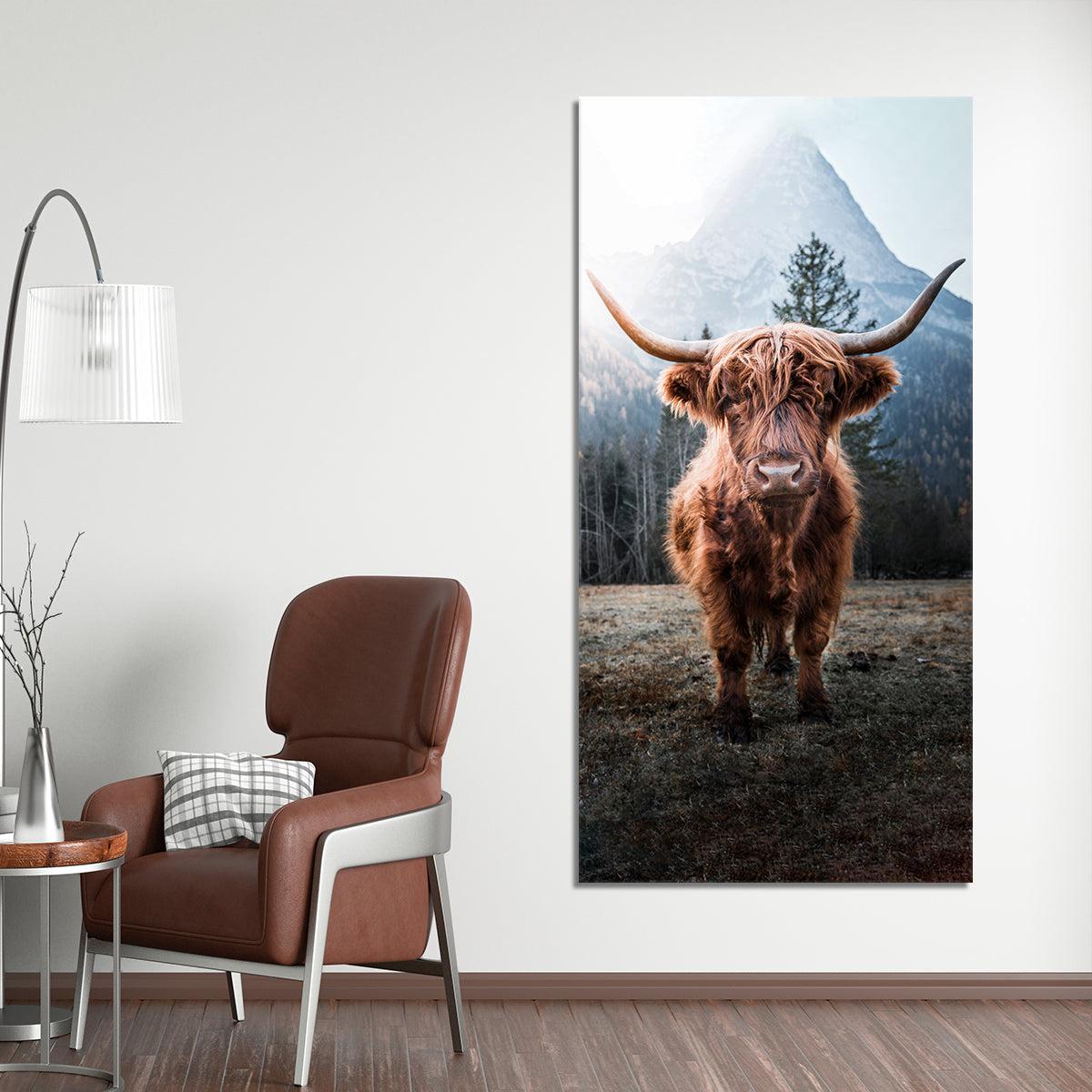 Scottish Highland Cow Canvas Set Wall Art