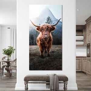 Hairy Highland Cow Wall Art Canvas-Stunning Canvas Prints