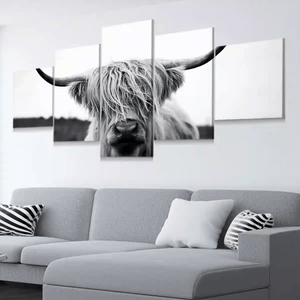 Extra Large Highland Cow Wall Art For Bedroom Wall-Stunning Canvas Prints