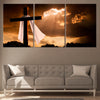 Christian Cross Artwork, religious canvas art​, christian canvas wall art for living room
