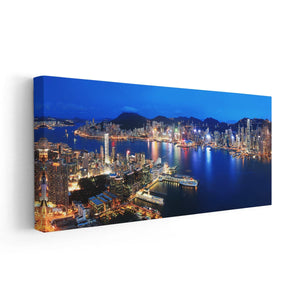 Hong Kong Skyline Wall Art Canvas-Stunning Canvas Prints