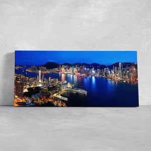 Hong Kong Skyline Wall Art Canvas-Stunning Canvas Prints