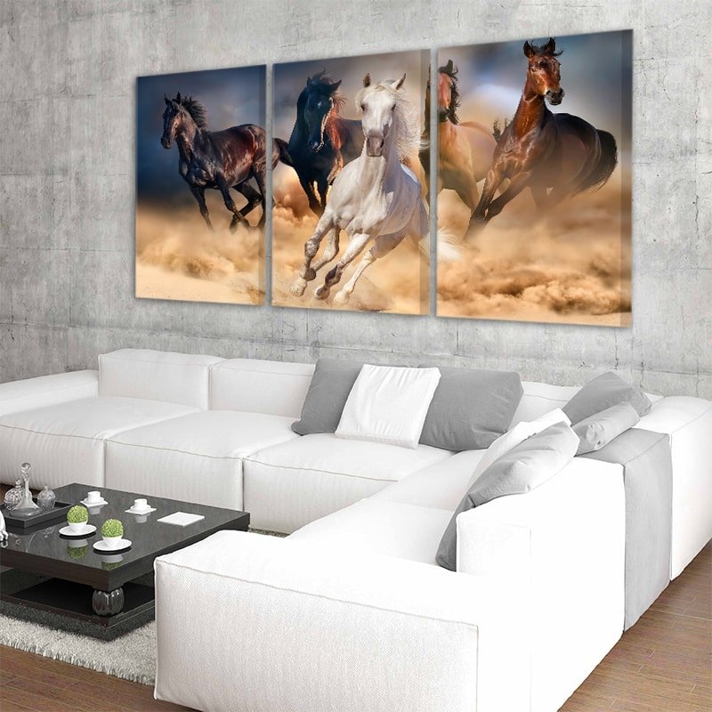 Running Horses Wall Art Canvas-Stunning Canvas Prints