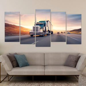 Semi truck Wall Art Canvas Print-Stunning Canvas Prints