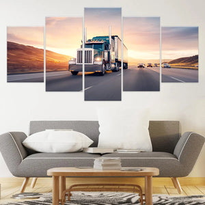 Semi truck Wall Art Canvas Print-Stunning Canvas Prints