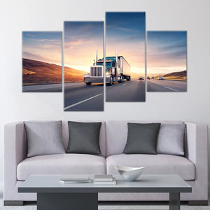 Semi truck Wall Art Canvas Print-Stunning Canvas Prints