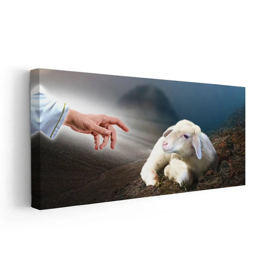 Jesus And Lab Wall Art Canvas Print-Stunning Canvas Prints