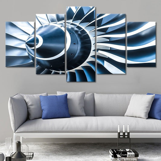 Turbine Plane Wall Art Canvas Print-Stunning Canvas Prints