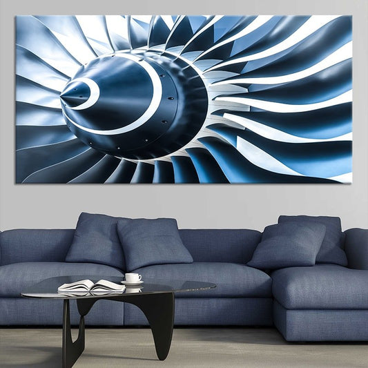 Turbine Plane Wall Art Canvas Print-Stunning Canvas Prints