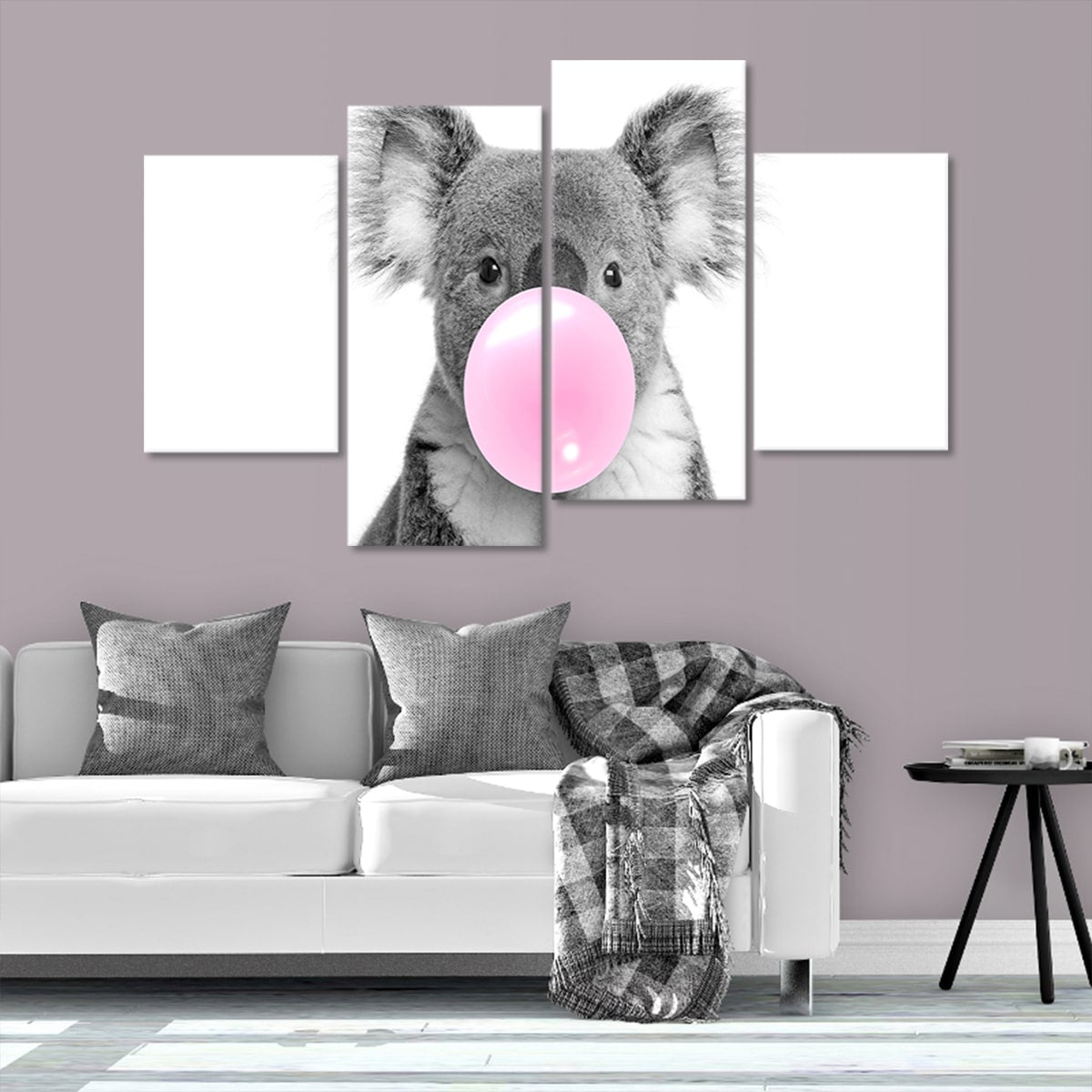 Bubblegum Koala Bear Wall Art Canvas-Stunning Canvas Prints