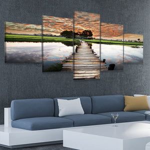 Sunset Dock Wall Art Canvas-Stunning Canvas Prints