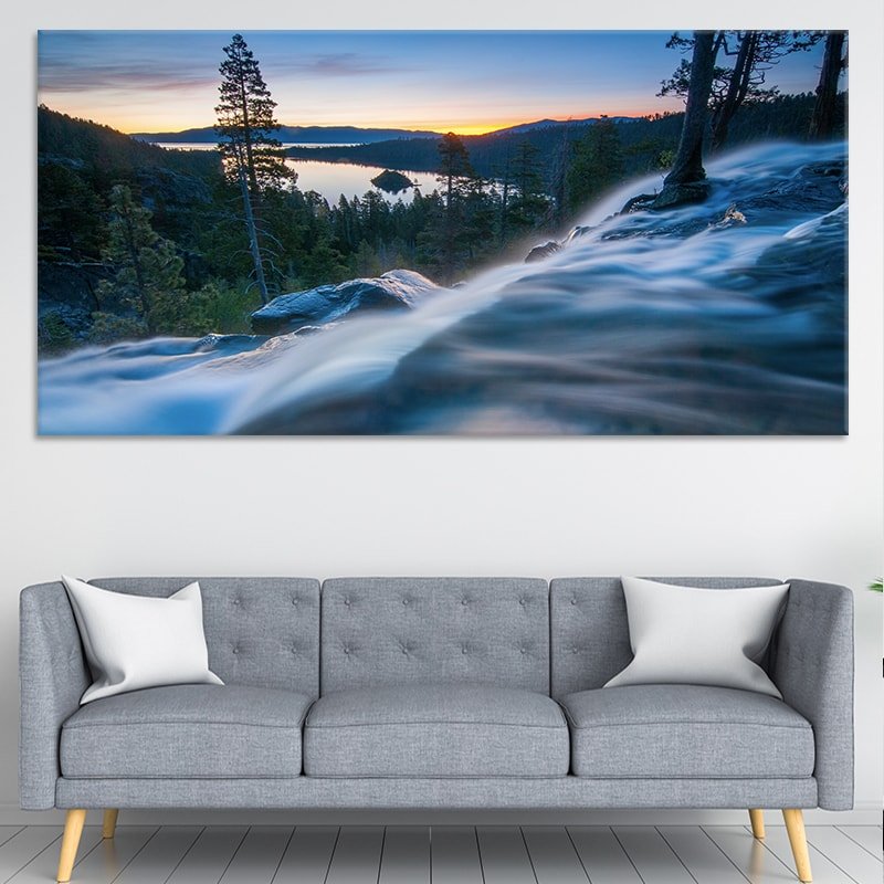 Eagle Waterfall Lake Tahoe Wall Art Canvas-Stunning Canvas Prints