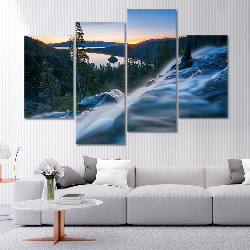 Eagle Waterfall Lake Tahoe Wall Art Canvas-Stunning Canvas Prints