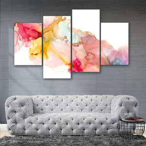 Large Colorful Ink Abstract Wall Art For Living Room Wall-Stunning Canvas Prints