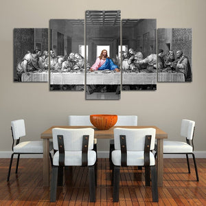 Framed Modern The Last Supper Wall Art For Dinning Room Wall-Stunning Canvas Prints