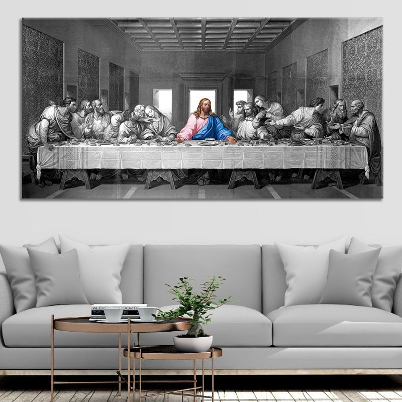 The Last Supper Canvas Print For Dinning Room Wall