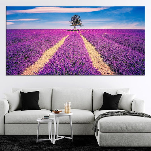 Majestic Lavender Field Wall Art Canvas-Stunning Canvas Prints