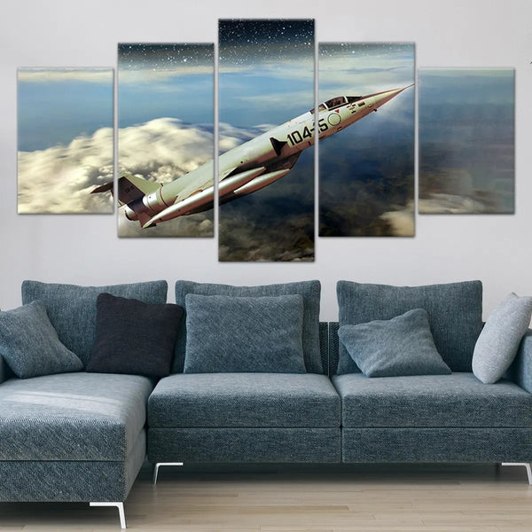 Enhance Your Space with Large Wall Art Birds Canvas Framed Painting – Paper  Plane Design