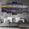 Los Angeles At Night Skyline Wall Art Canvas-Stunning Canvas Prints