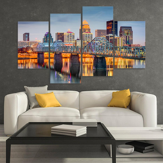 Louisville Skyline Wall Art Canvas-Stunning Canvas Prints