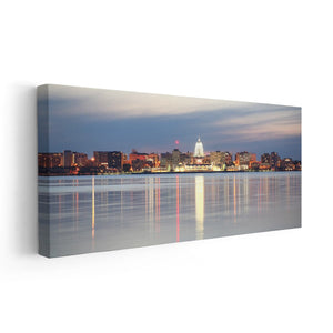 Madison Skyline Wall Art Canvas-Stunning Canvas Prints