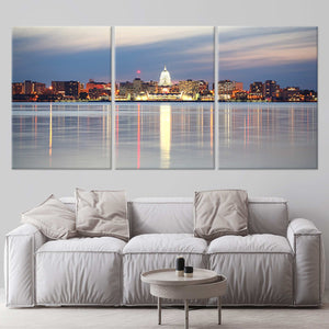 Madison Skyline Wall Art Canvas-Stunning Canvas Prints