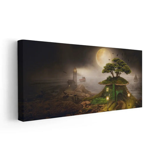 Magical Full Moon Wall Art Canvas Print-Stunning Canvas Prints