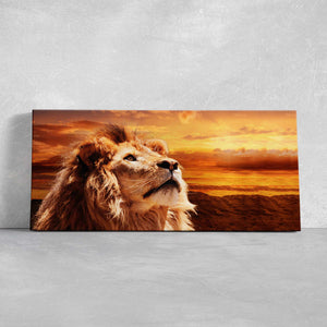 Lion King Gaze Wall art Canvas-Stunning Canvas Prints