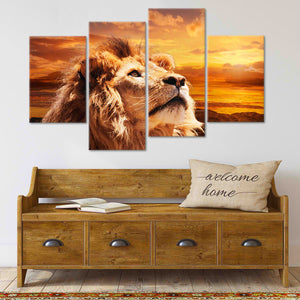 Lion King Gaze Wall art Canvas-Stunning Canvas Prints