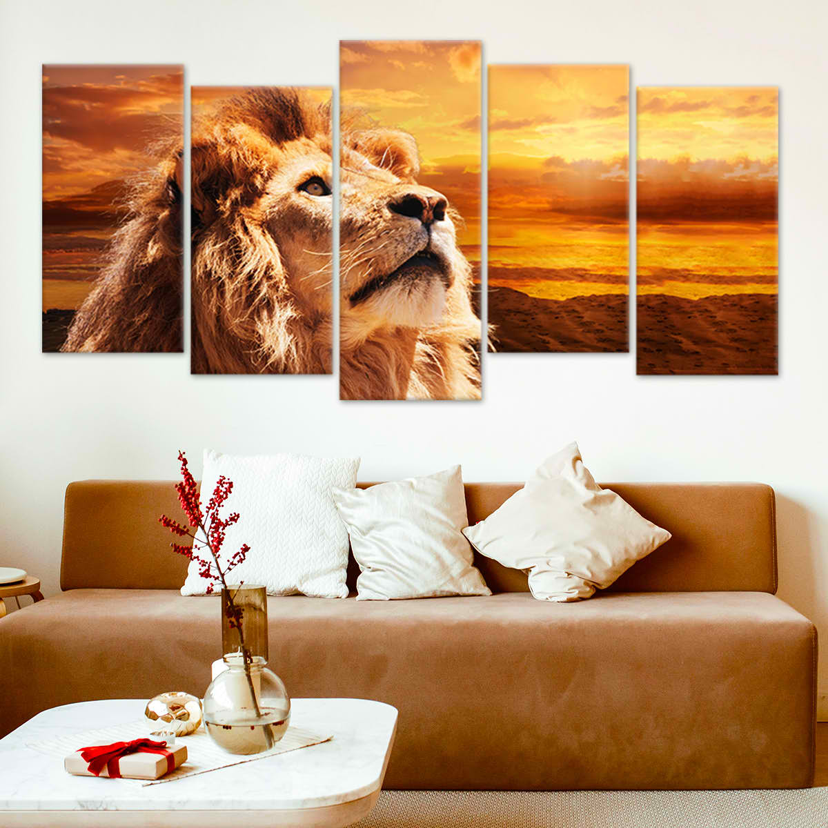 Lion King Gaze Wall art Canvas-Stunning Canvas Prints