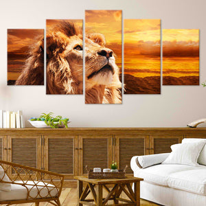 Lion King Gaze Wall art Canvas-Stunning Canvas Prints