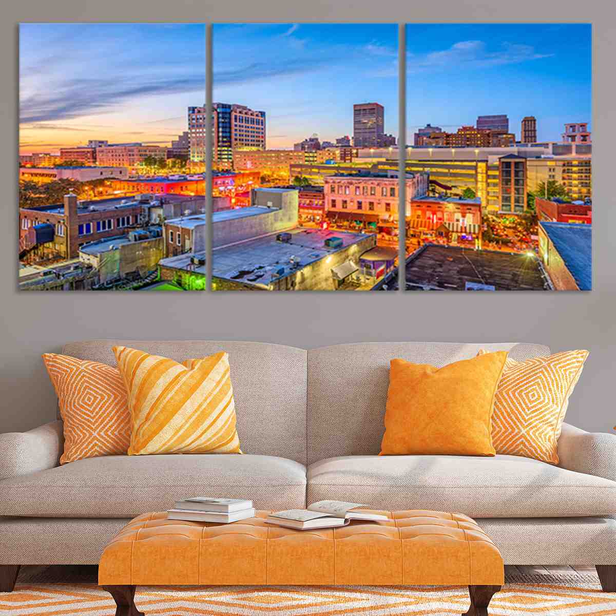 Memphis Skyline Wall Art Canvas-Stunning Canvas Prints