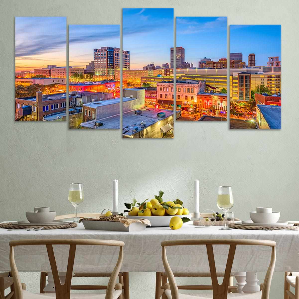 Memphis Skyline Wall Art Canvas-Stunning Canvas Prints