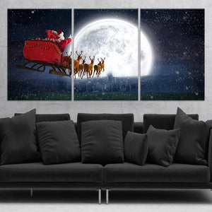 Santa's Sleigh Wall Art-Stunning Canvas Prints