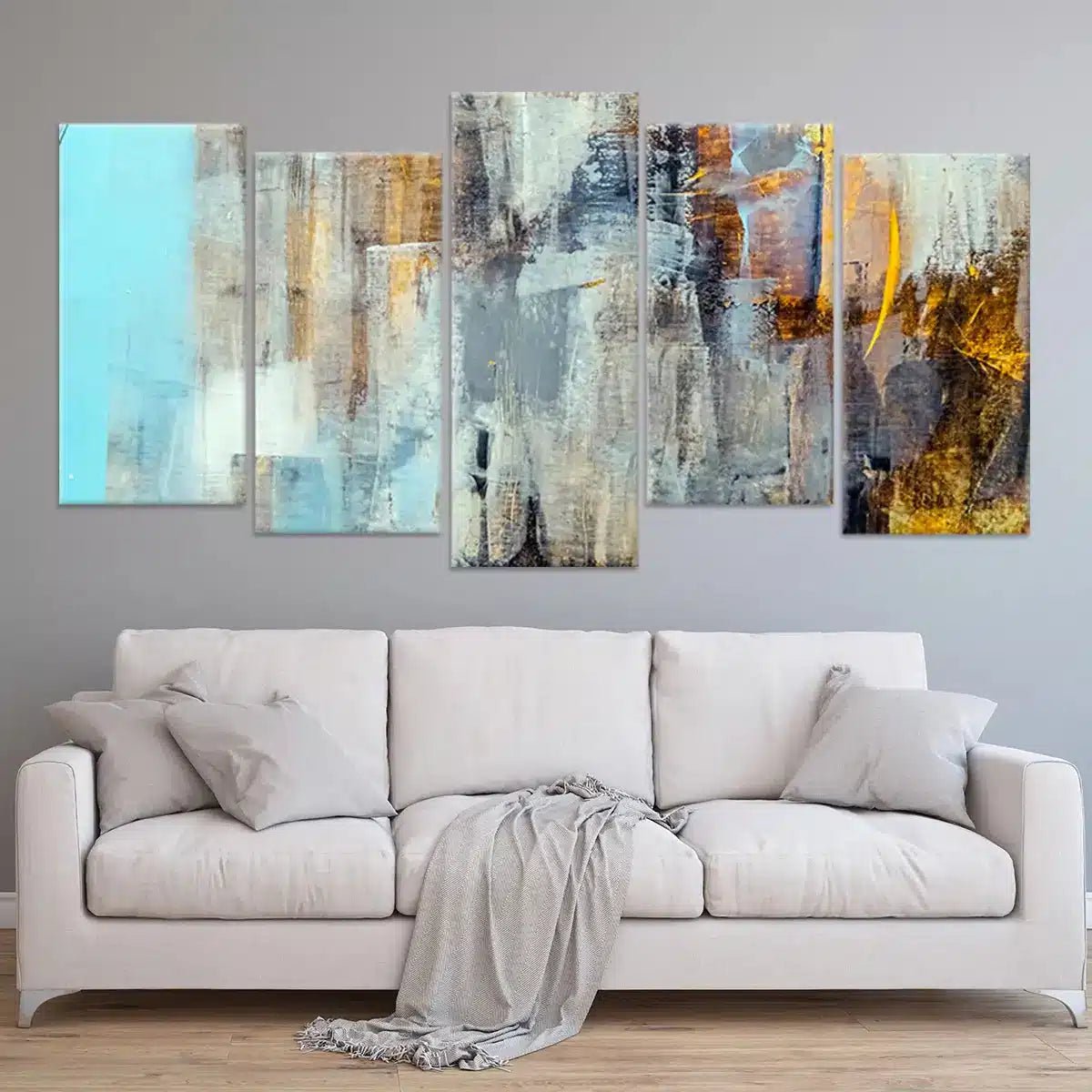 Large Abstract Ocean Breeze Wall Art For Living Room-Stunning Canvas Prints