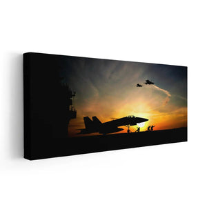 Military Aircraft Carrier Wall Art-Stunning Canvas Prints