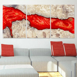 Abstract Red Lava Wall Art Canvas-Stunning Canvas Prints