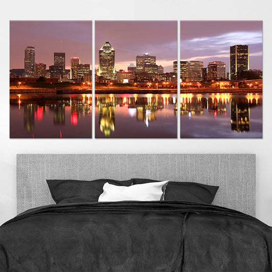 Montreal Skyline Wall Art Canvas-Stunning Canvas Prints