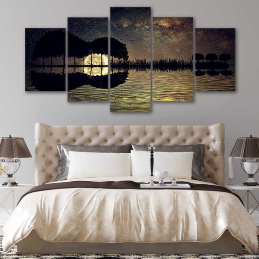 Guitar Island Wall Art Canvas Print-Stunning Canvas Prints