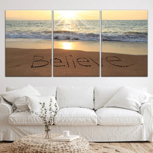 sunset wall art set of 3 -Stunning Canvas Prints